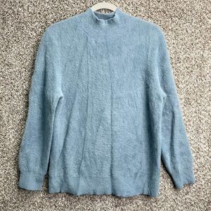 Bailey 44 Sweater Women’s Large Blue Fuzzy Fleece